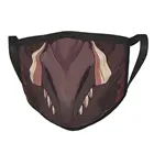 Многоразовая маска для лица Alatreon Maw, маска для лица с фильтром Monster Hunter World Game, противотуманная защитная маска Kanji MHW, респиратор Приглушает звук