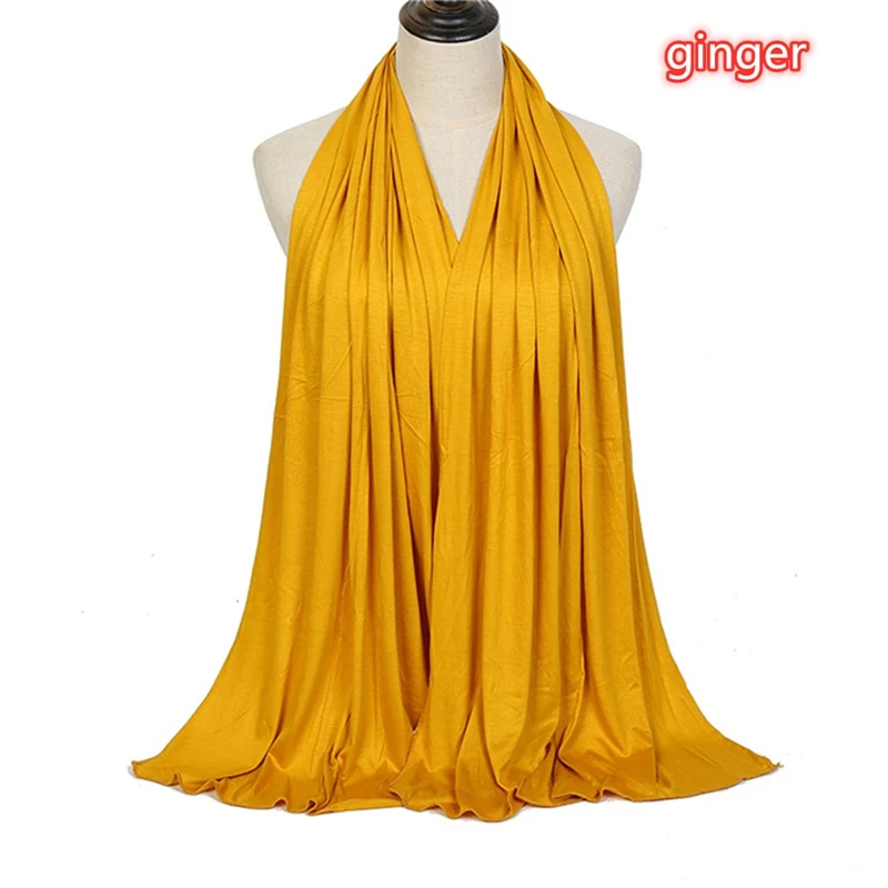 

Muslim Ladies Shawl Scarf Autumn 2020 New Solid Color Long Shawl Muslim Traditional Fashion Scarf Ladies Turban Hijab