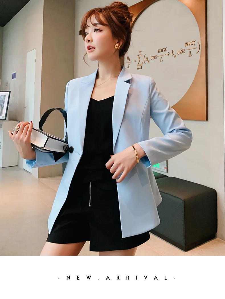 Женские блейзеры и куртки Женская официальная одежда с v-образным вырезом на