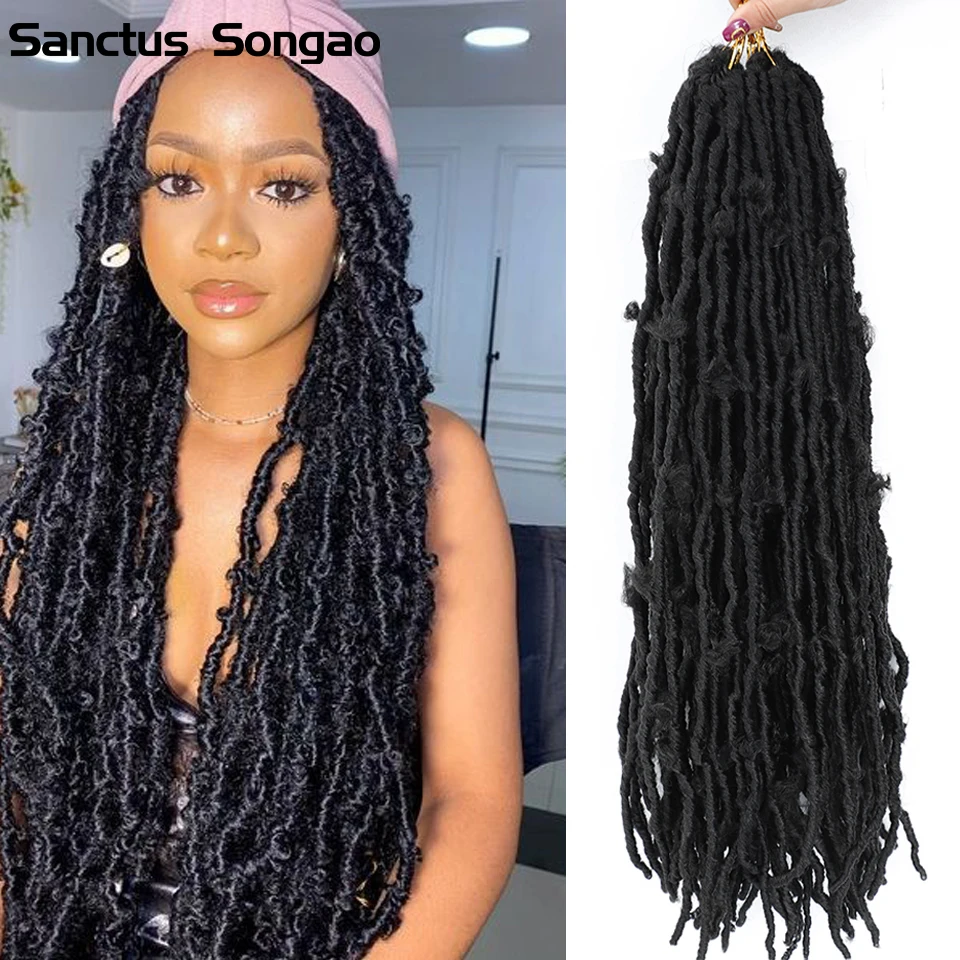 Santus Songao бабочка Locs 24 &quotВыражение наращивание волос крючком косички из