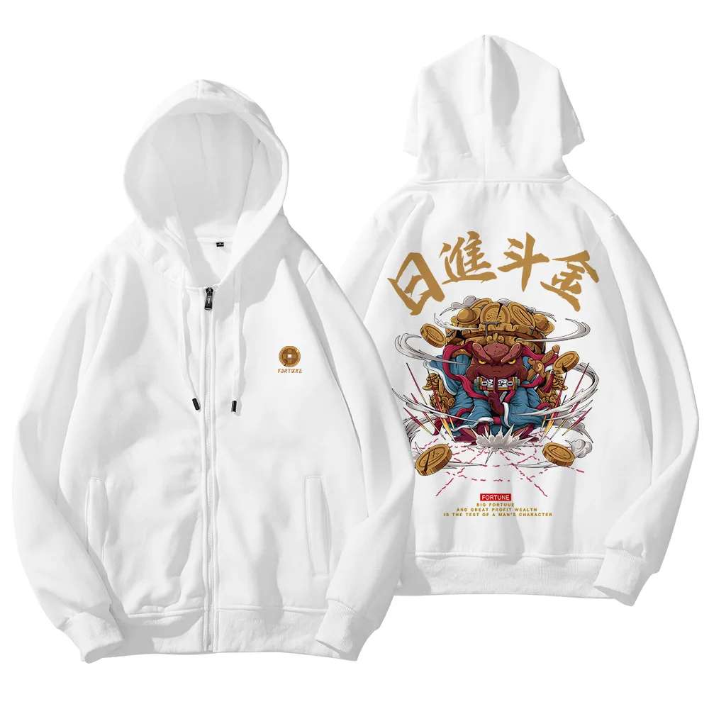 

Men Costume Hoodie Sweatshirts Tops Male Streetwear Sweatshirt Clothes Zipper Hooded Long Sleeve
