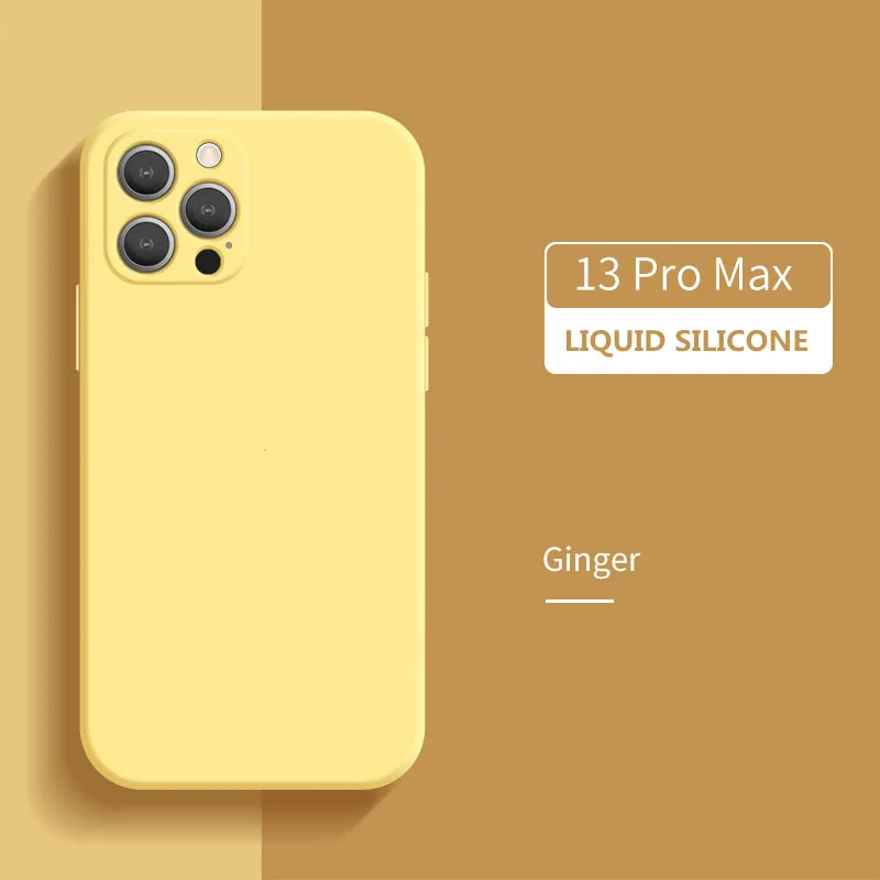 

Square Liquid Silicone Case For iPhone 13 13 Pro 13 Mini 13 Pro Max Funda 11 12 Pro Max Lens Protection Slim Soft Back Cover