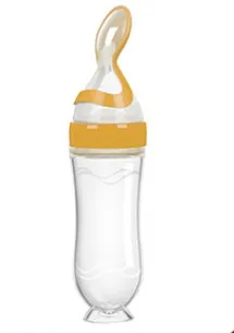 Силиконовая бутылочка для кормления младенцев, силиконовая ложка-дозатор