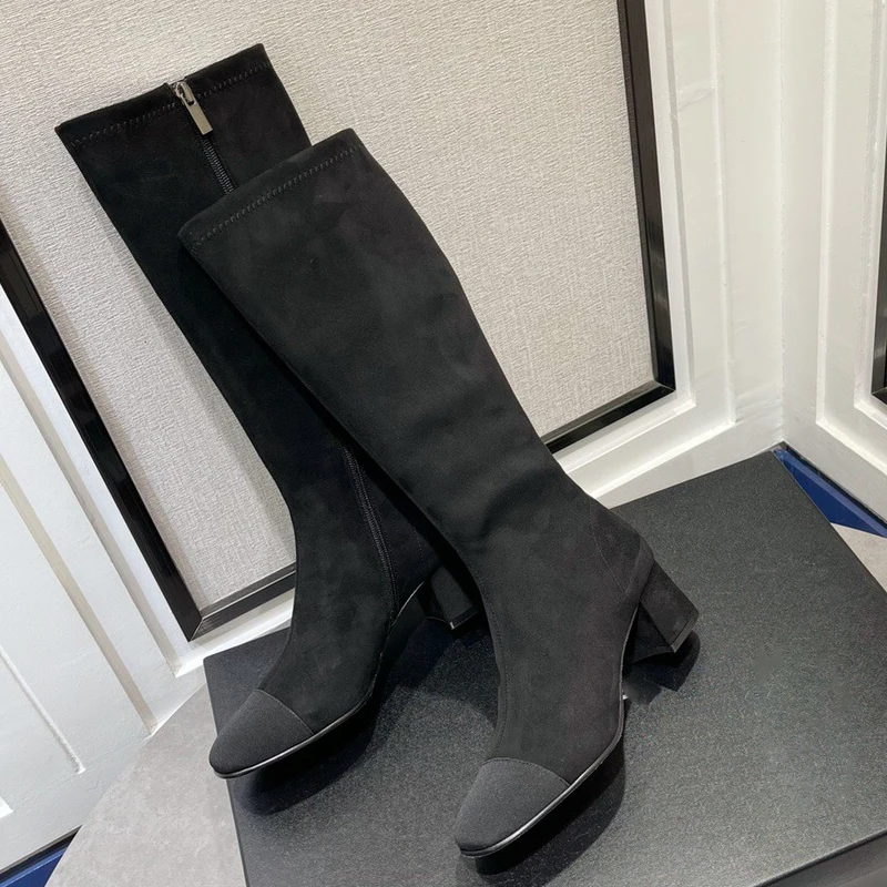 

Luxury Women Knee High Boots Long Boots Vintage Genuine Leather Brand Desgin Female Shoes 2021 Winter Fashion