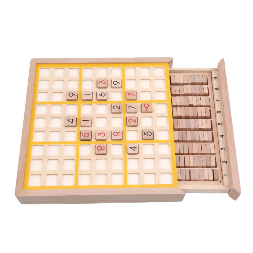 Хит продаж Детские шахматы Sudoku из бука международные шашки складной игровой стол