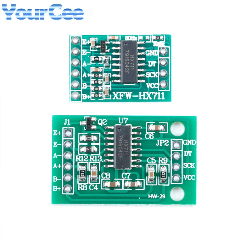 5 шт. HX711 модуль датчика взвешивания Мини Стандартный двухканальный выделенный