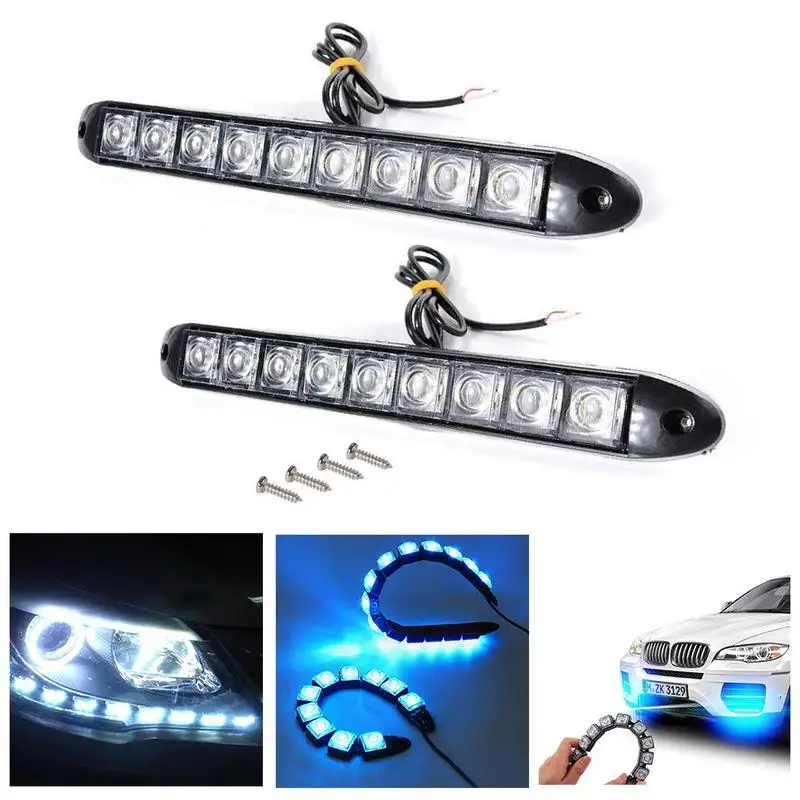 

2020 new Car Daytime Running Light Car Styling Driving Super Daylight Bright Lamps O9C5
