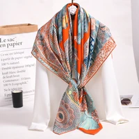 2021 luxury women wool silk blending scarves brand shawls and wraps 125cm125cm square scarf elegant foulard echarpe femme