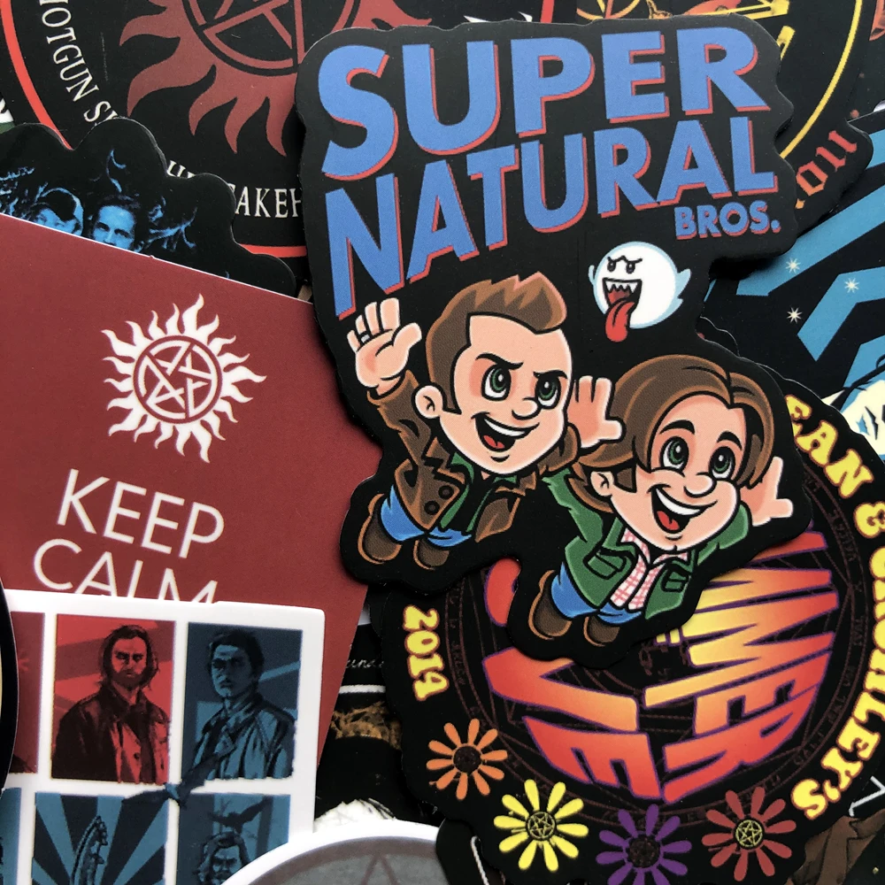 50 шт. Сверхъестественное SPN 90s письмо аниме винтажная наклейка подарок косплей