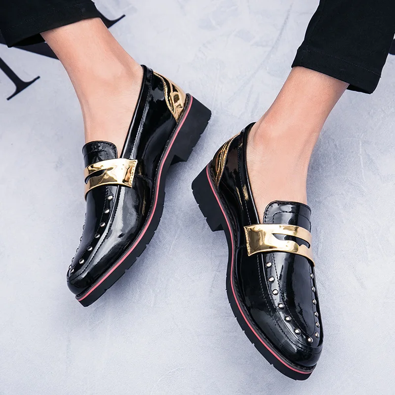 

Men Casual shoes breathable Leather Loafers Office Shoes Men Driving Moccasins Comfortable Slip on Fashion Shoes big size 38-45