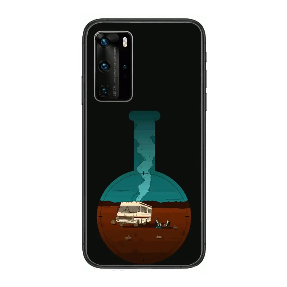 

quebrando mau tv Phone Case For Huawei P 40 30 20 10 9 8 Lite E Pro Plus Black Etui Coque Painting Hoesjes comic fashion