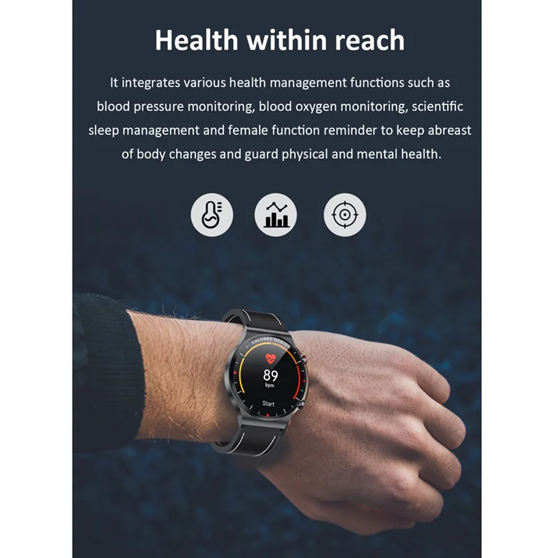 

Smart Watch Men IP68 Waterproof Bluetooth Call Watchface Customize Whatsapp Notifications Smartwatch Android 2021 SK6 VS M2PRO