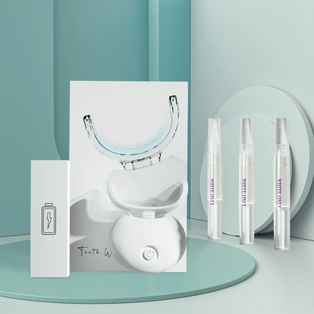 

Luxsmile Dental Teeth Whitening Kit 20 Teeth Whitening Blue Lights 3pcs 4ml 35%CP Teeth Whitening Gel And Safe To Whiten Teeth.