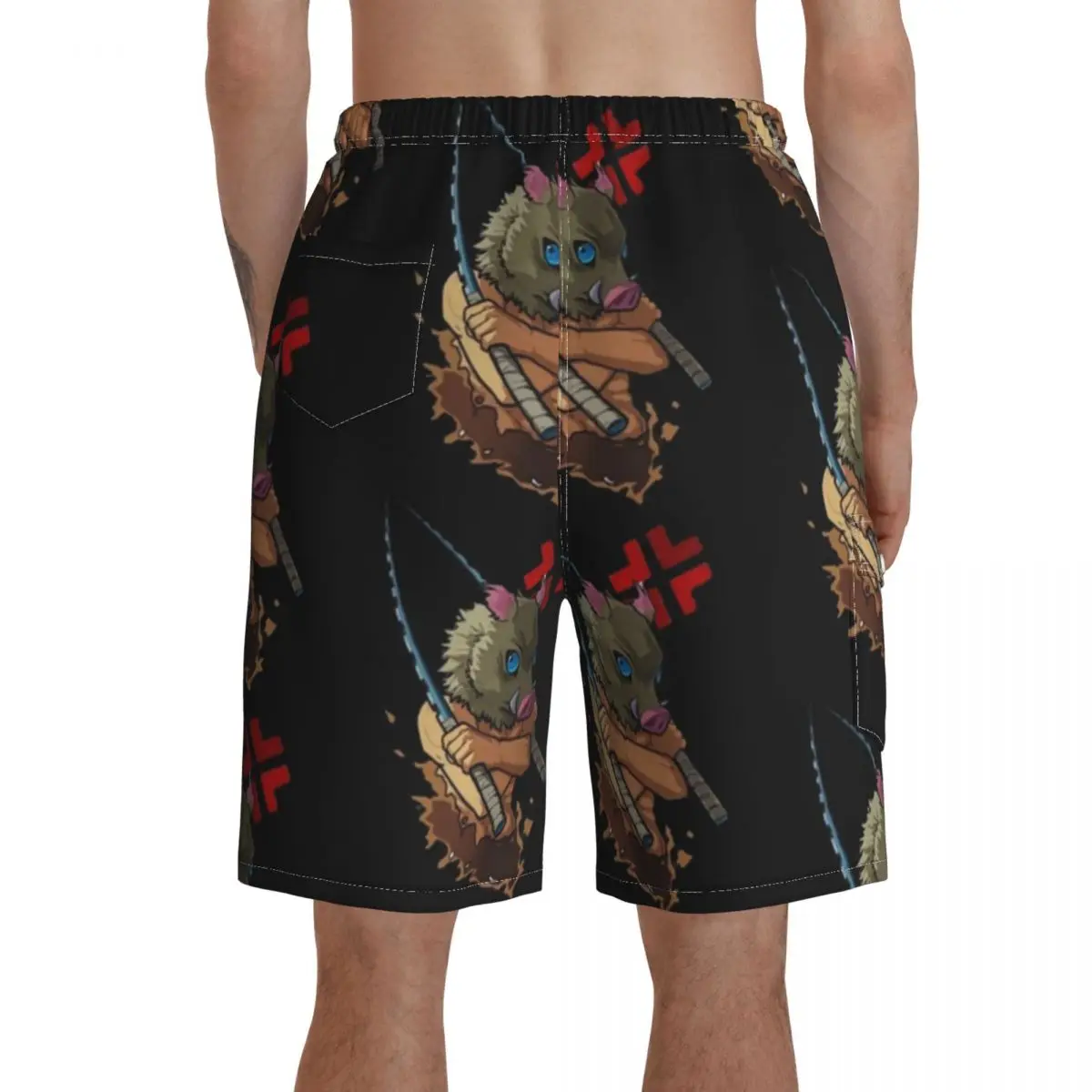 

Kimetsu No Yaiba Board Shorts Funny Beach Swimming Trunks Polyester Men Swim Trunks