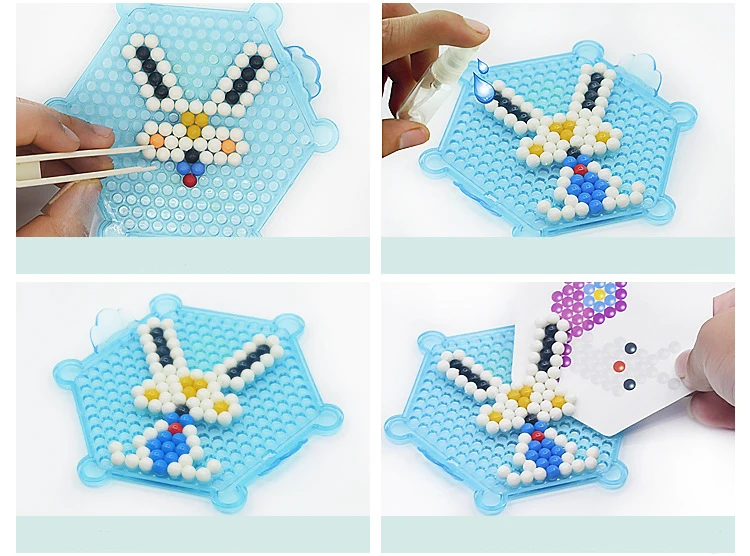 350 шт. водные бусины игрушки для детей Pegboard бусины для девочек diy подарок для творчества рукоделие орбиты мелкая моторика Новинка