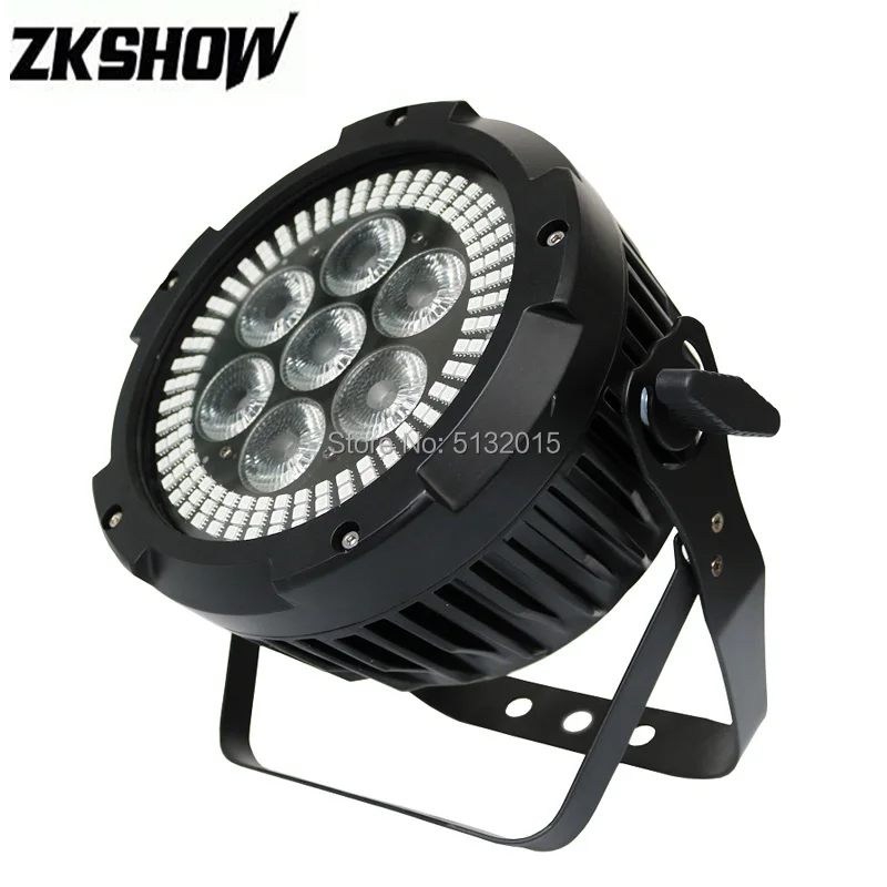 6 шт./лот 7*12 Вт RGBWAUV LED + 144*0 2 RGB Par Wash Light для DJ Disco вечерние свадебные украшения сада и