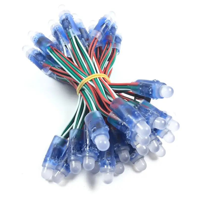 50 шт./100/400/1000 шт. DC 5 в 12 мм WS2811 RGB светодиодный пиксельный световой модуль IP68