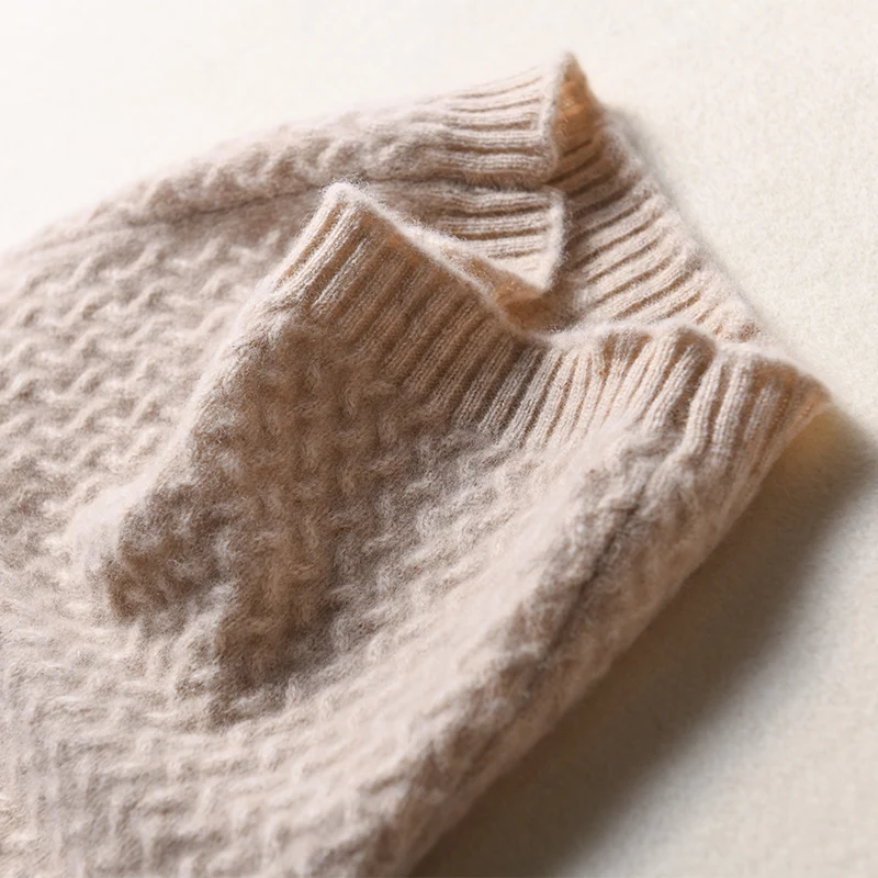 

High quality knitted sweater women pullover 100% wool women sweater turtleneck long sleeve pullover female jumper pull femme top