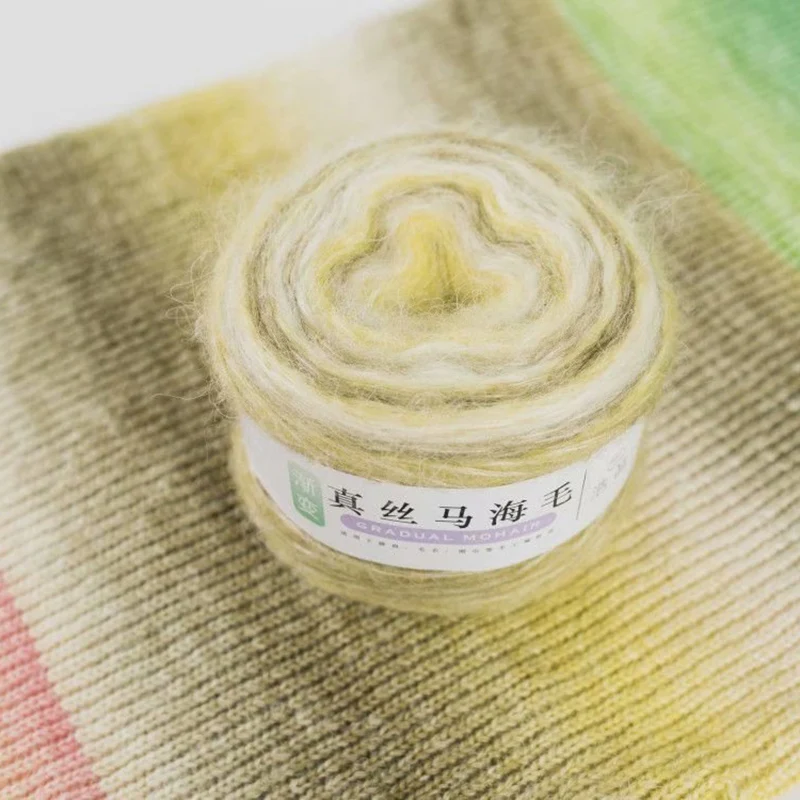 100 г длинношерстная мохеровая шерстяная кашемировая пряжа для вязания крючком из