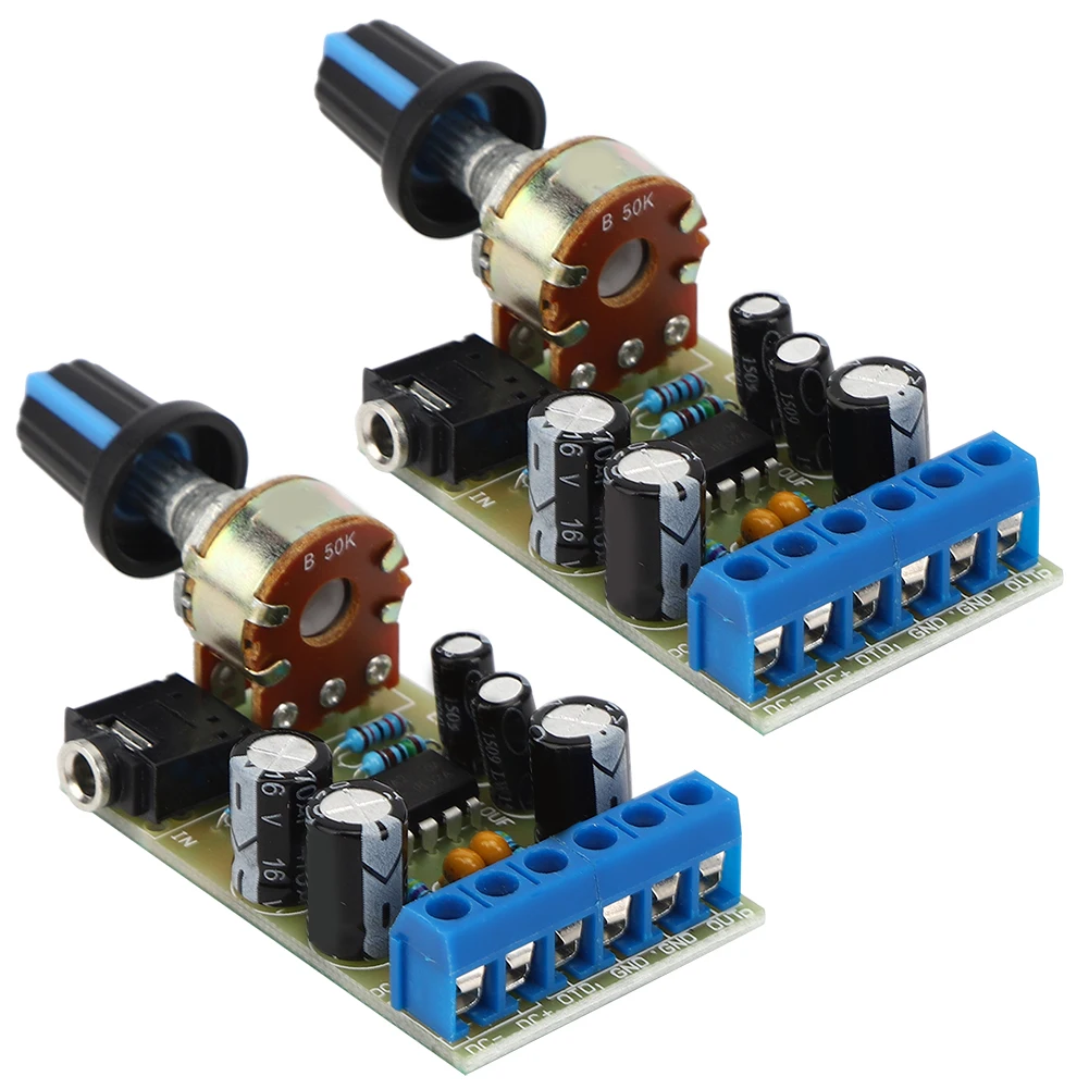 

2 шт. Мощность усилитель доска двухканальный TDA2822 2,0 стерео аудио DC2V-12V 1,5 W 4-32 инструмент Запчасти