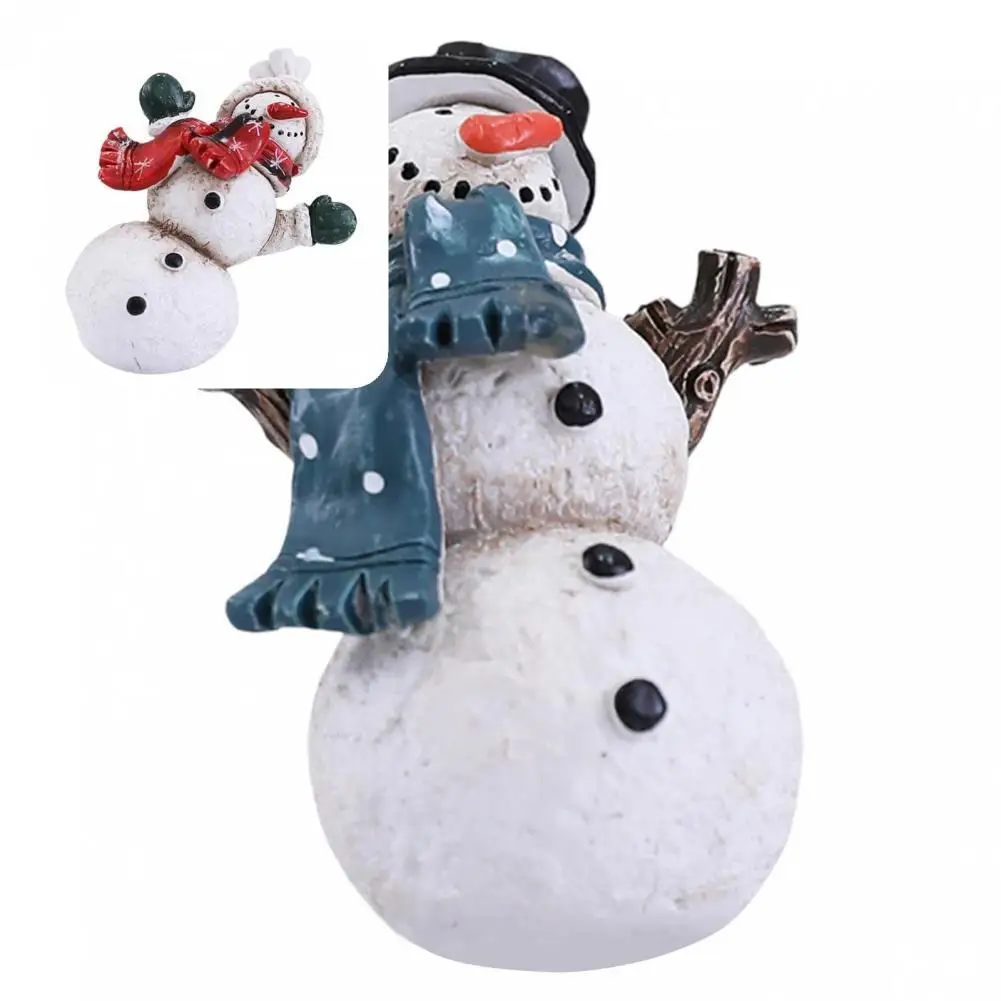 

Functional Ornament Supplies Decorative Adorable Snowman with Red Scarf Ornament Crafts Home Decoration Ornament Crafts