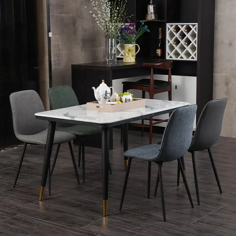 Nordic Restaurant Home Dining Chair Back Desk Net Red Modern Simple Leisure Makeup Light Luxury Negotiation Stool |