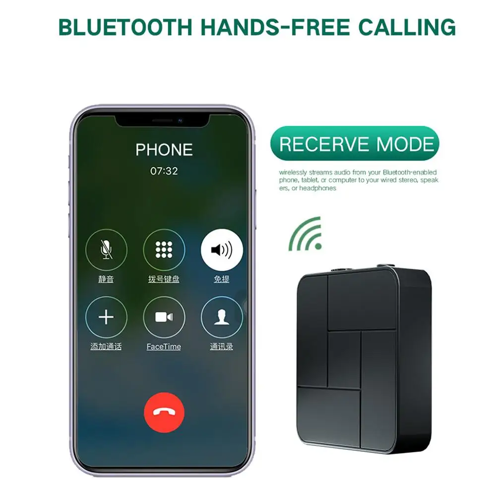 Портативный беспроводной аудио адаптер 2 в 1 Bluetooth 5 0 | Электроника