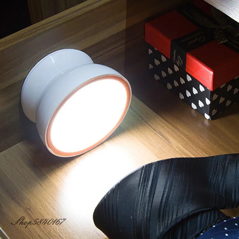 Intelligent Night Light with Motion Sensor LED Night Lights Battery Wardrobe Bedroom Night Lamp Bathroom Mirror Lights Wall