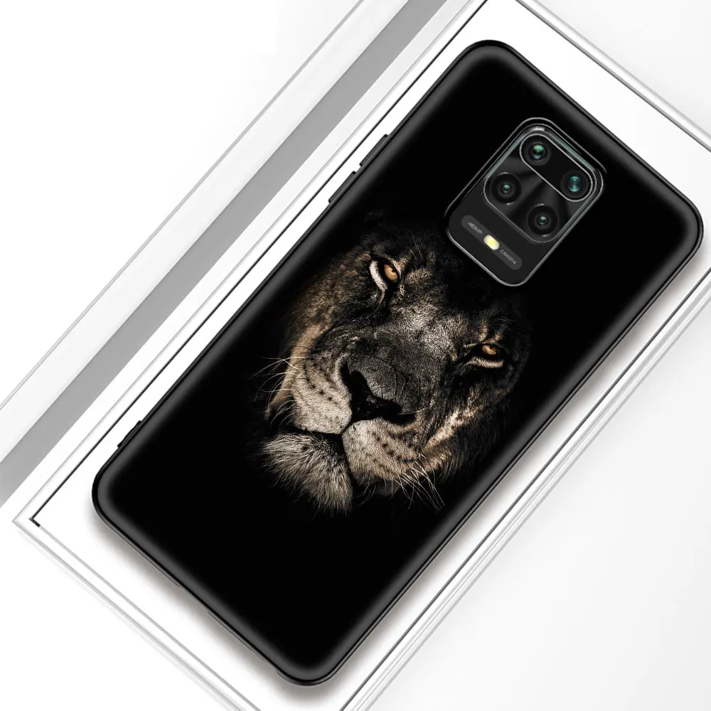 

King Tiger Lion Fox Silicone Case Funda For Xiaomi Redmi Note 9T 9S 9 8 K40 Pro 8T 8A 9A 9C 7 7A 6 6A Black Shell Cover Coque