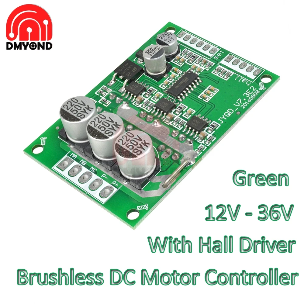 DC 12V 36V 500W ШИМ бесщеточный мотор регулятор скорости w зал балансировка двигателя