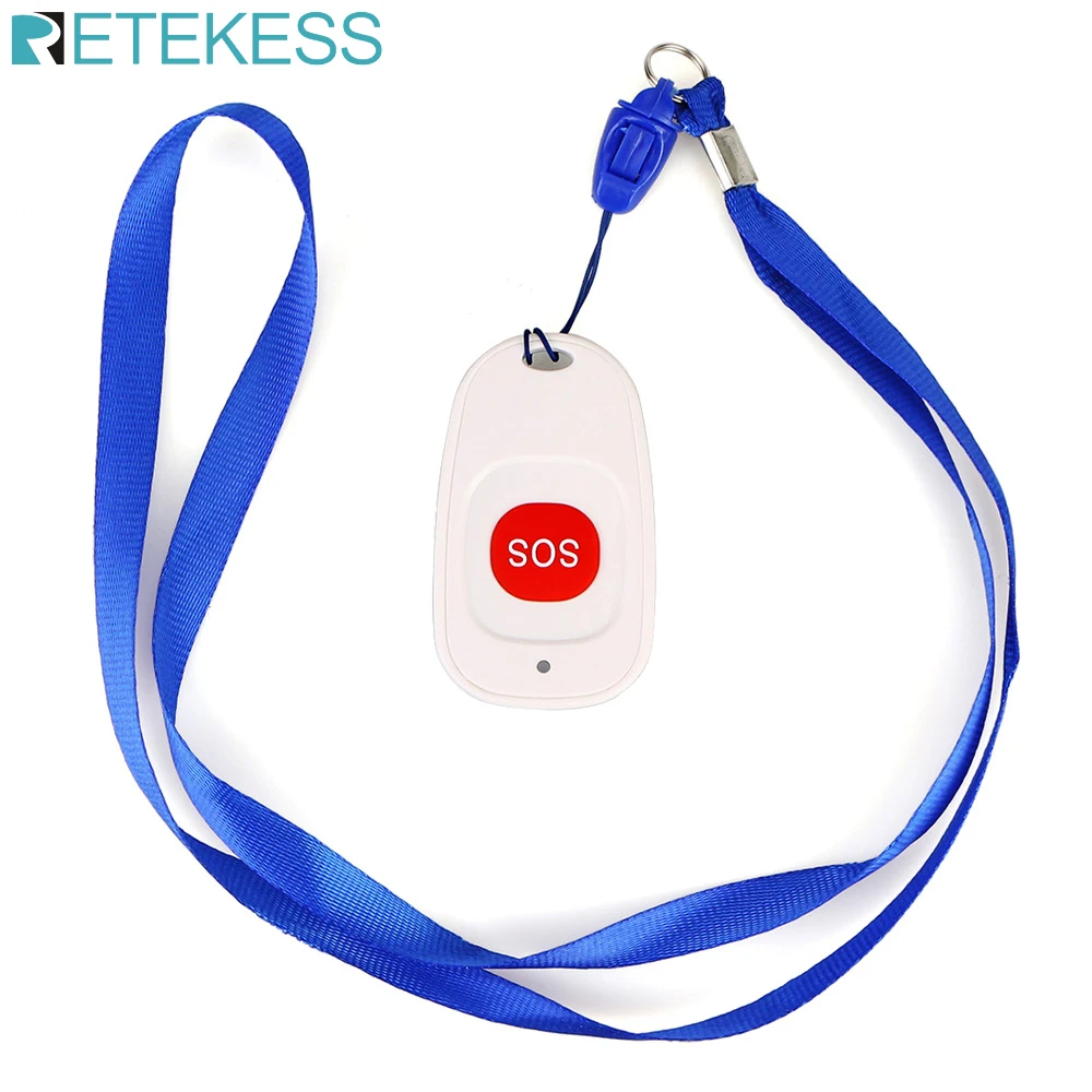 Retekess TH001 433.92MHz Wireless Call Emergency Pager Calling Button SOS Transmitter Button Patient the Elderly F9465B