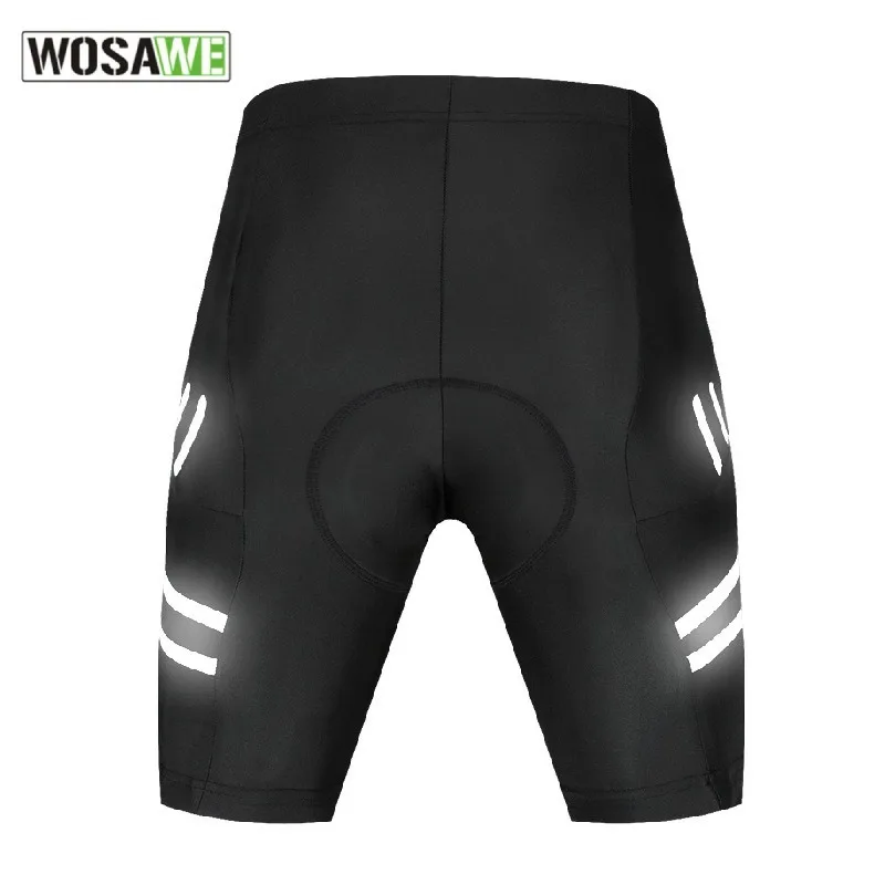 Компрессионные светоотражающие мужские и женские велосипедные шорты с