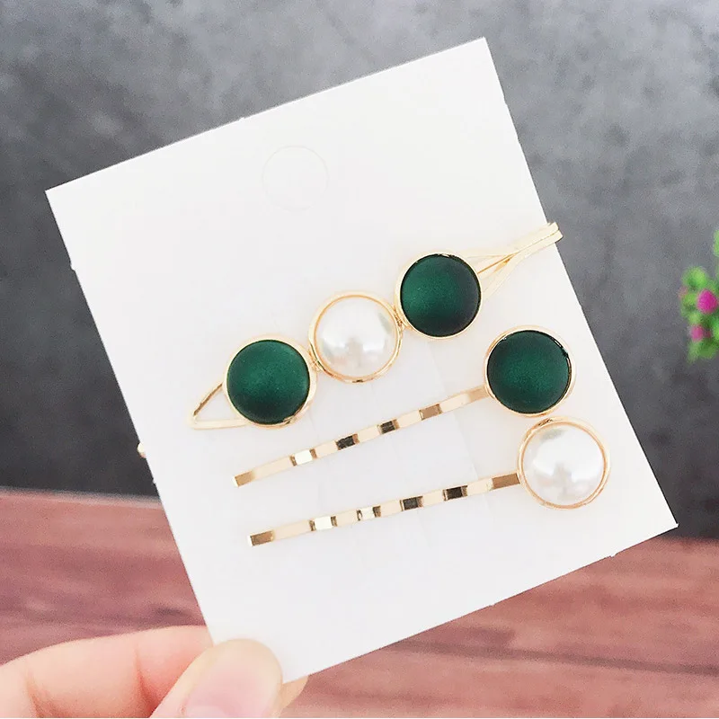 

3 PCS Fashion Womens Hairpins Simulated Pearls Hairclip Hair Accessories