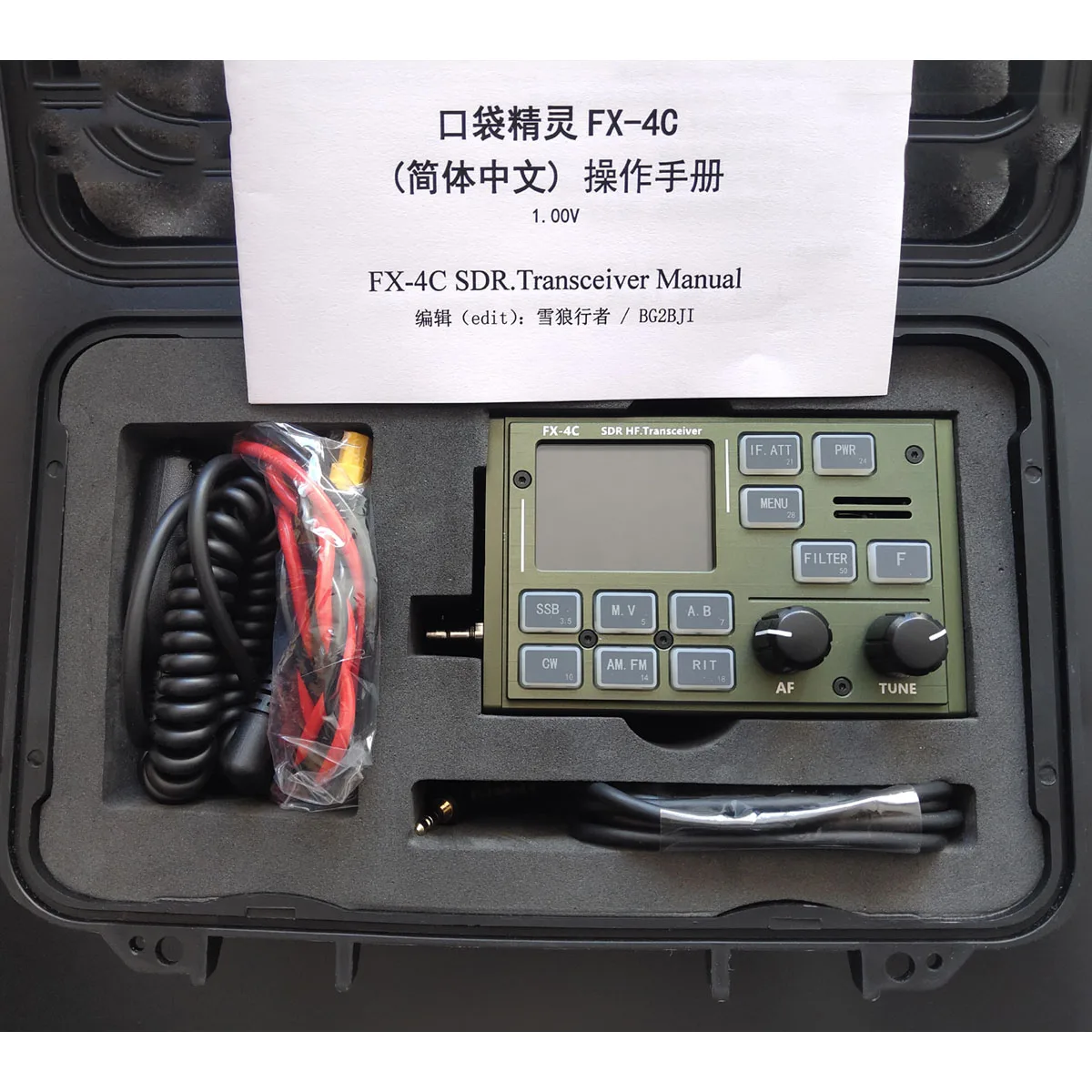 FX-4C HF SDR трансивер 10 Вт Любительское радио SSB CW AM FM TX 3 5 M-29 МГц RX 500 кГц-50 встроенная