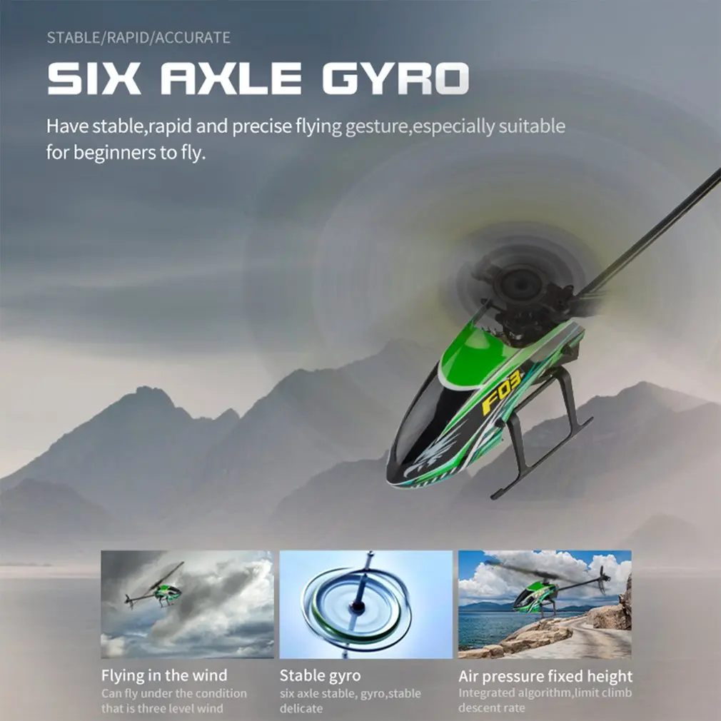

F03 RC Drone Helicopter 2.4G Core Motor Gyro 4CH 6-Axis Altitude Hold Stable outdoor stunt Flight Aircraft Mini Dron Toys Gifts