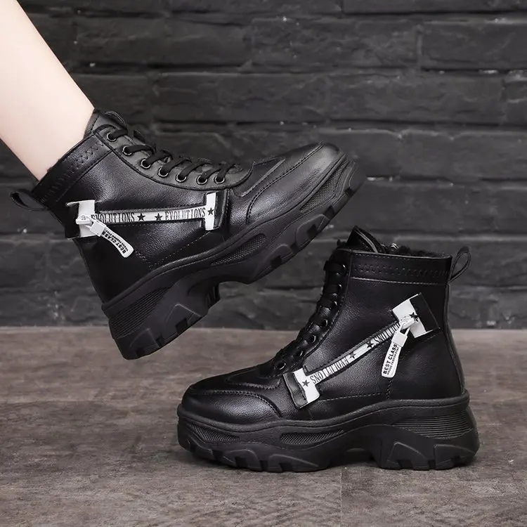 Женские зимние ботинки коллекция 2019 года облегающие ботильоны с подкладкой