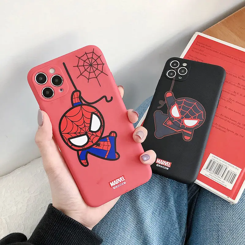 

2021 Marvel Cartoon Silicone Soft Phone Case For iPhone 6/6s/7/8 Plus 2020 SE 7/8Plus X XR XS Max 11 11Pro Max