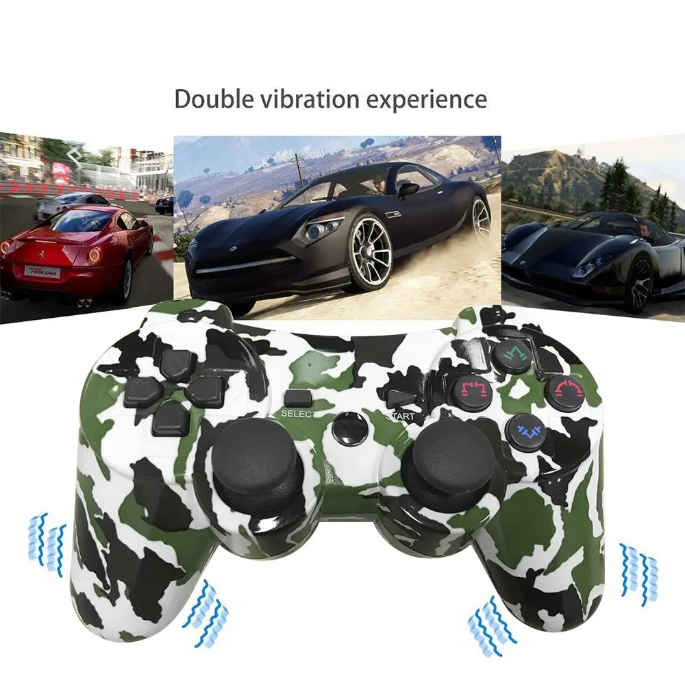 

Беспроводной геймпад Double Shock для Playstation 3, контроллер Sixaxis для PS3, Pubg, игровой контроллер, ps3, геймпад
