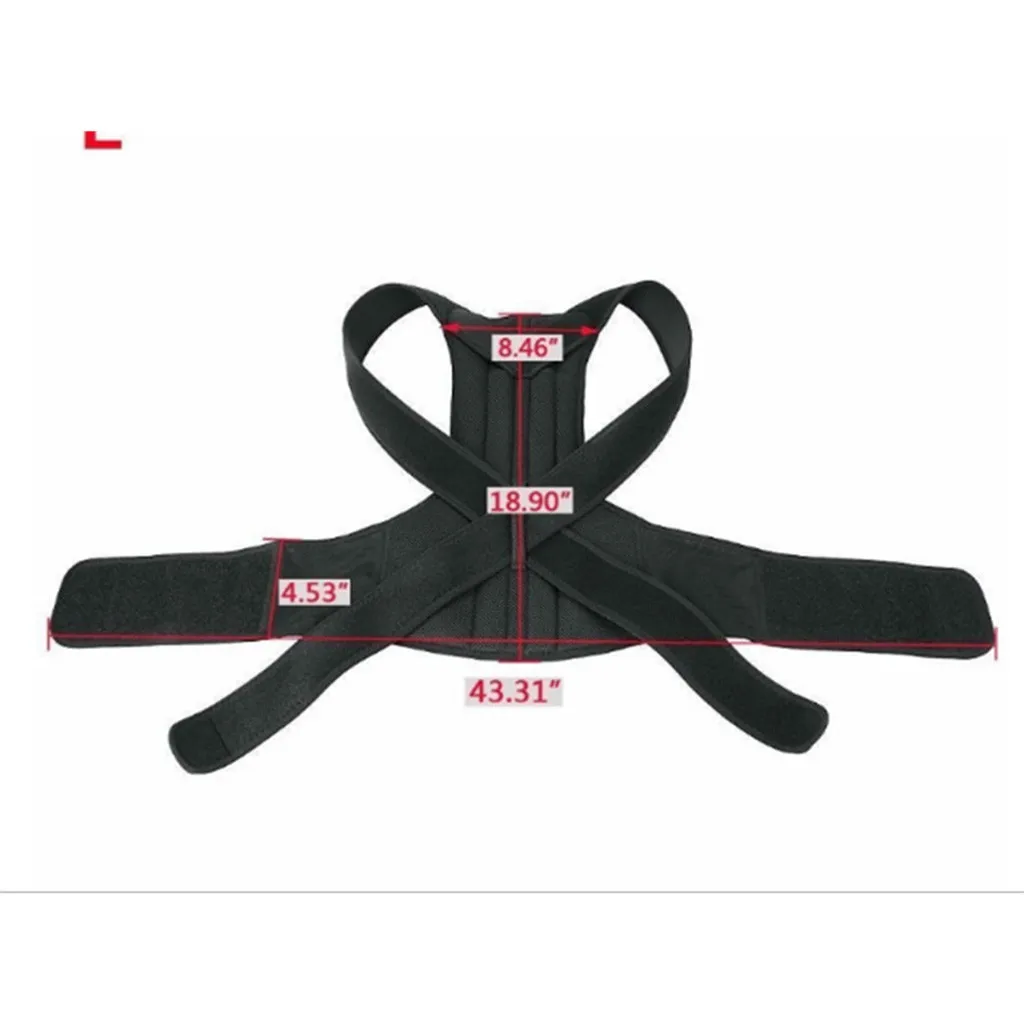 Магнитный Корректор осанки для спины и плеч поддерживающий бандаж