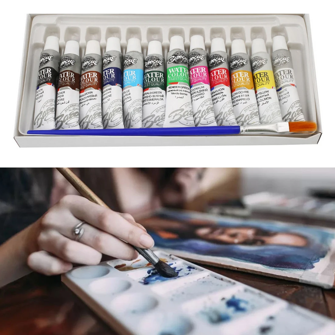 

Craft Paints Color Pigments Acrylic Paints Pigment 12Colors/Set Acrylic Paint Color for Artists Ceramic Stone Wall Set