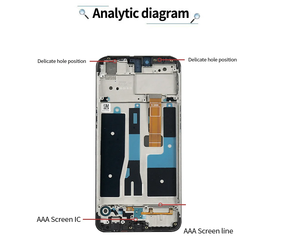 6," ЖК-экран для OPPO A5 A5S AX5 AX5S, сенсорная панель, дигитайзер для OPPO A5 AX5, дисплей с рамкой