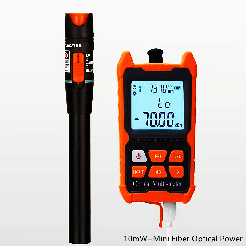 FTTH  Red Light Pen 20mW/10mW Visual Fault Locator,   Mini Fiber Optical Power Fiber Optic Cable Tester 0-20Km Range