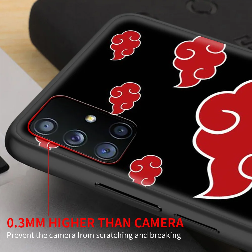 phone accessories case for samsung galaxy a32 a52 a72 4g a12s a12 a02s a51 a71 a41 a01 5g luxury cover akatsuki anime naruto free global shipping
