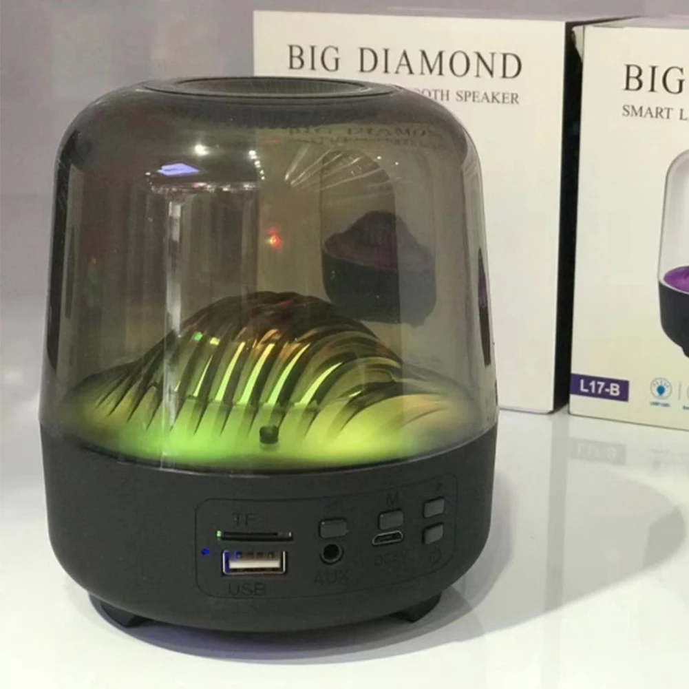 L17-b яркий прозрачный стеклянный Bluetooth-динамик с сабвуфером | Электроника