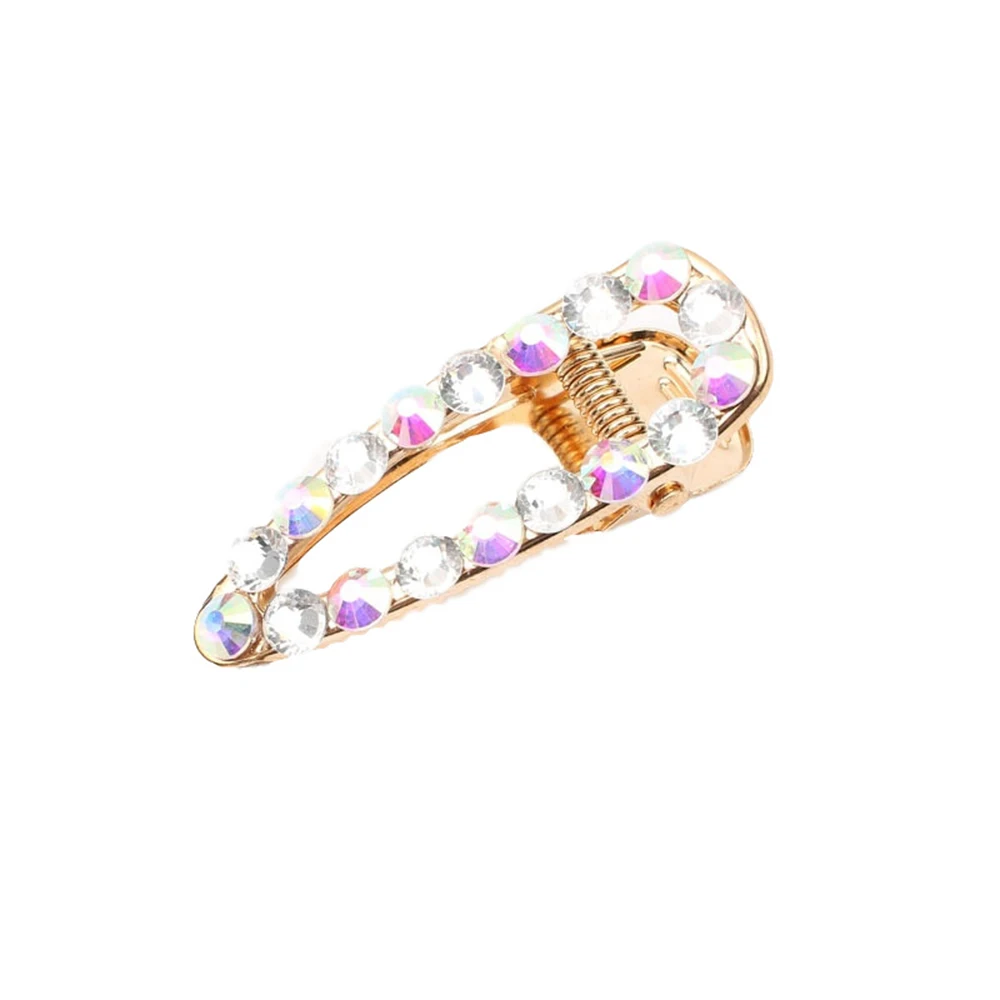 Блестящие стразы заколка для волос женщин и девочек геометрические заколки