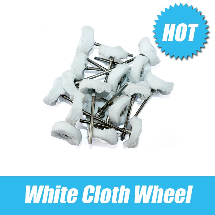 

White cloth wheel Fine polishing ,grinding machine accessories Shank diameter of 2.35 mm yellow cloth wheel goldsmith