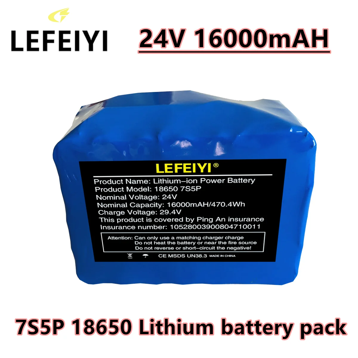 

Аккумуляторная батарея LEFEIYI 7S5P 24 в 16 Ач 500 Вт 29,4 в 16000 мАч литий-ионная батарея для инвалидного электрического велосипеда + зарядное устройство 2 А