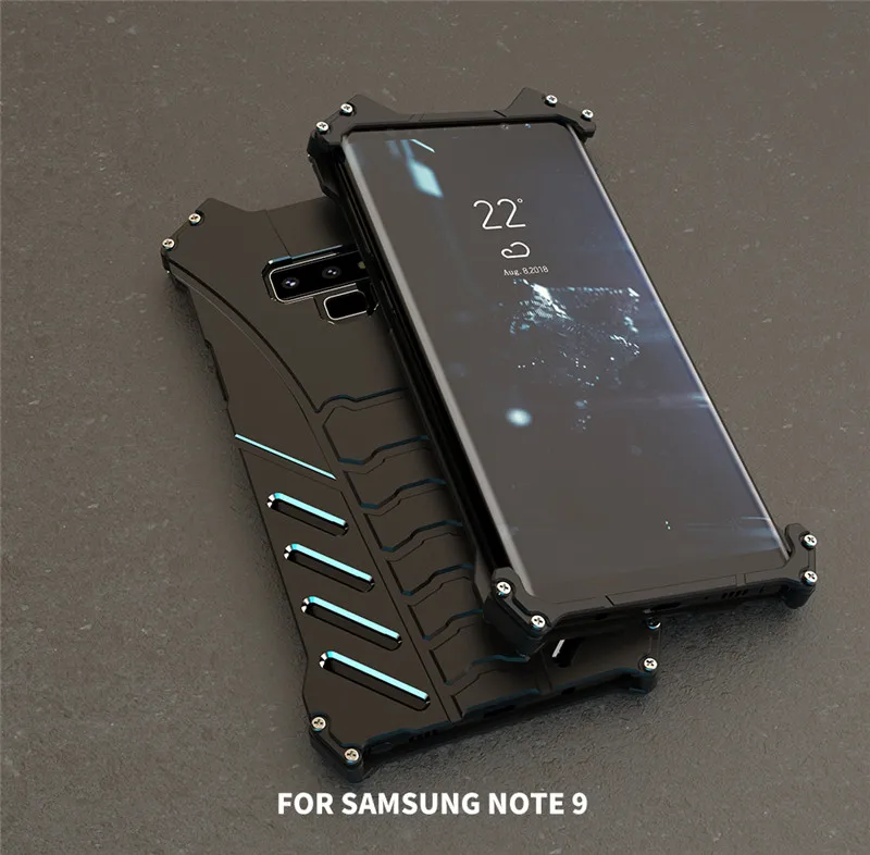 Batman Shockproof Aluminum Case For Samsung Galaxy Note 9 10 8 FE S10 Plus S10E Cover Metal Bumper Frame Case Cover Shell Fundas