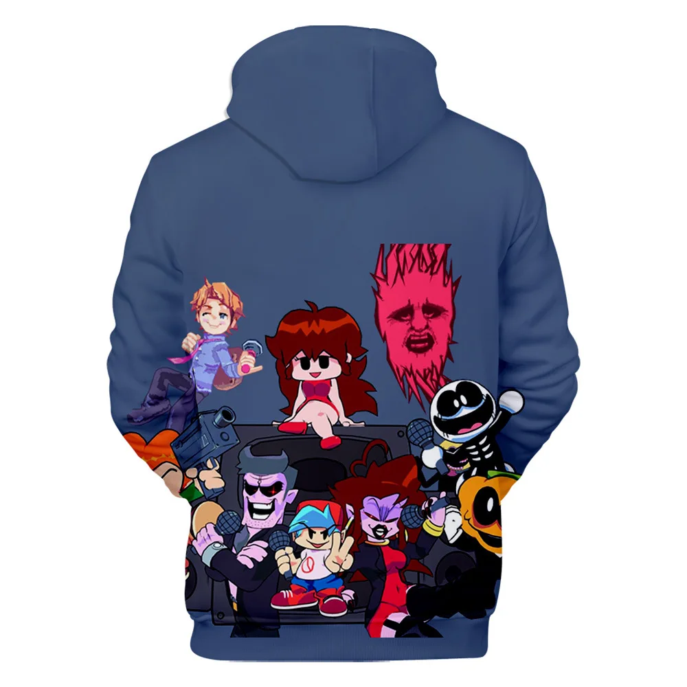 

Game of Friday Night Funkin Black Hoodies 3D Sweatshirt Long Sleeve Casual Men Hoodie Cosplay Costume Sweatshirt Streetwear Top