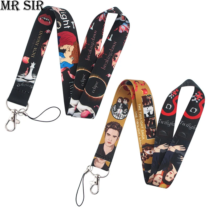 

Twilight Bella Edward Jacob Renesmee Characters Neck Straps Lanyards Keychain ID Cards Pass Mobile Phone Hang Rope Movie Jewelry